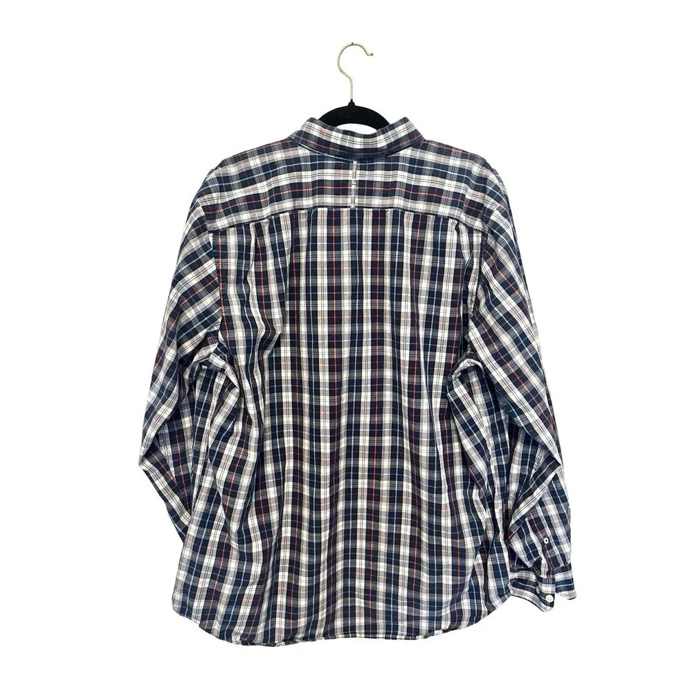 Banana Republic Mens XL Tailored Slim Fit Soft Wash Long Sleeve Plaid Shirt